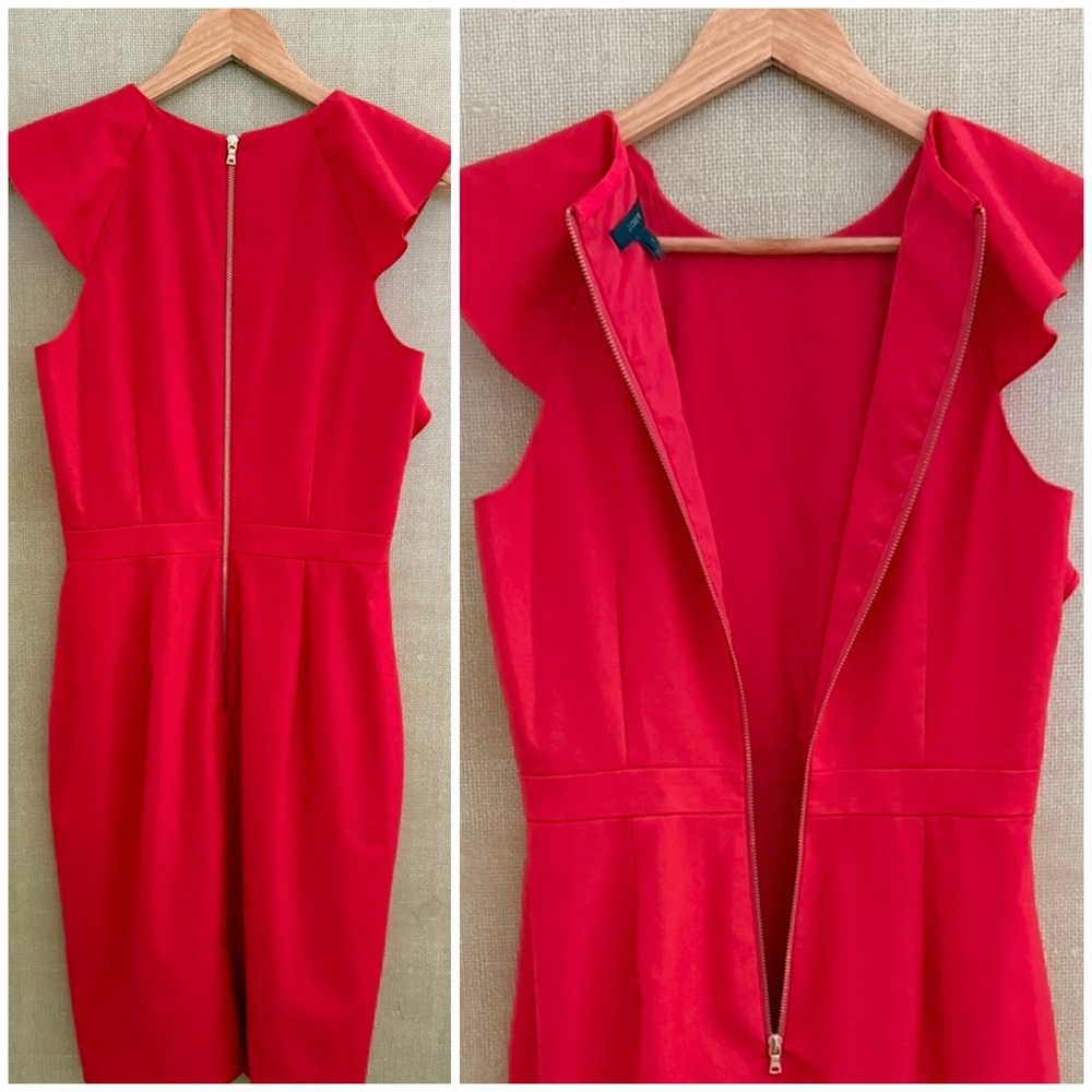 J. Crew Merino Wool Dress Midi Sheath Business Party Black Label Office Siren 6 - Picture 8 of 16